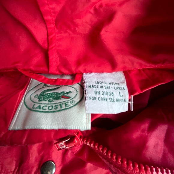 Mens large Lacoste vintage rain coat - Picture 4 of 6